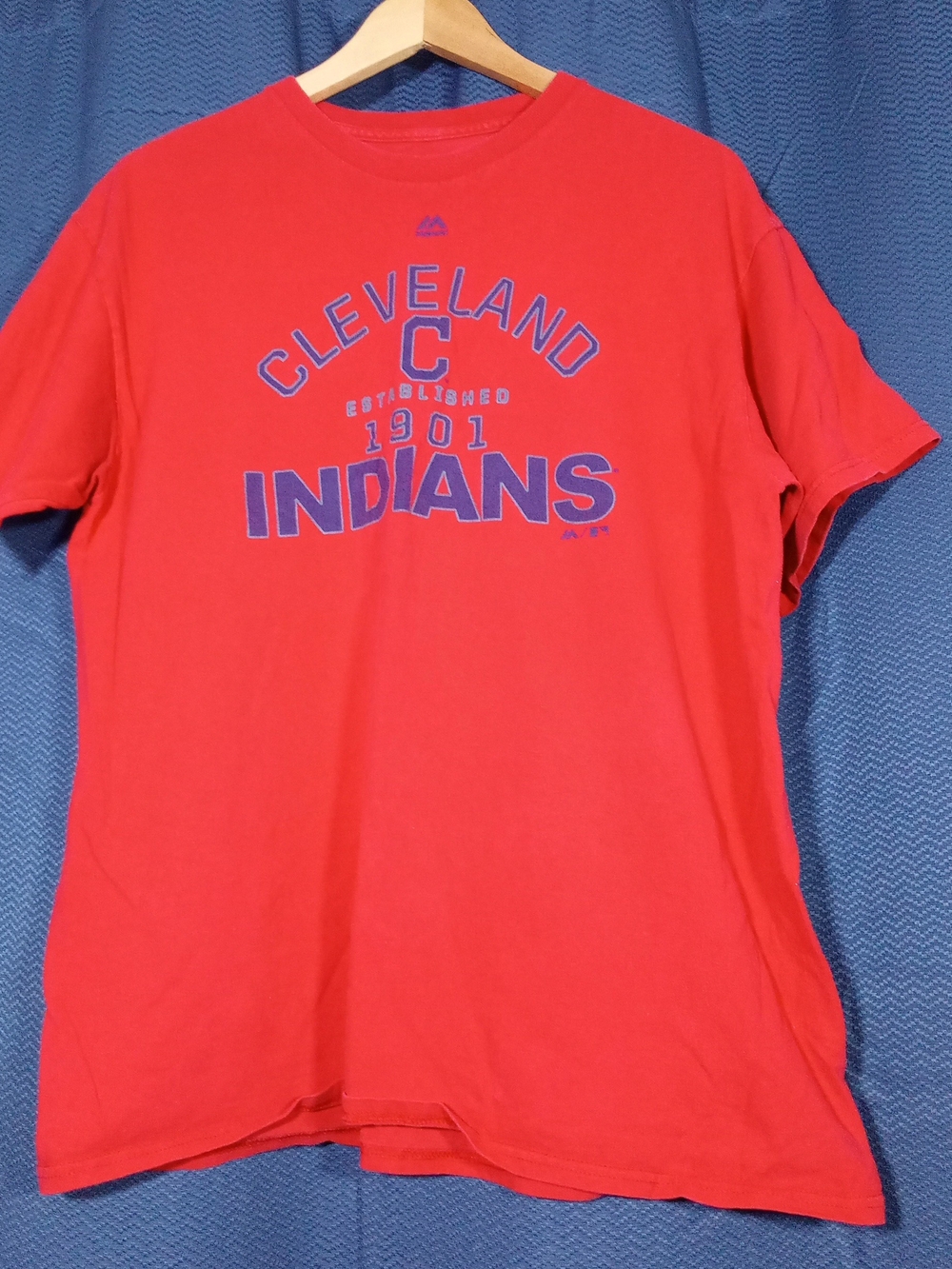 Majestic Cleveland Indians Red Graphic Tee
